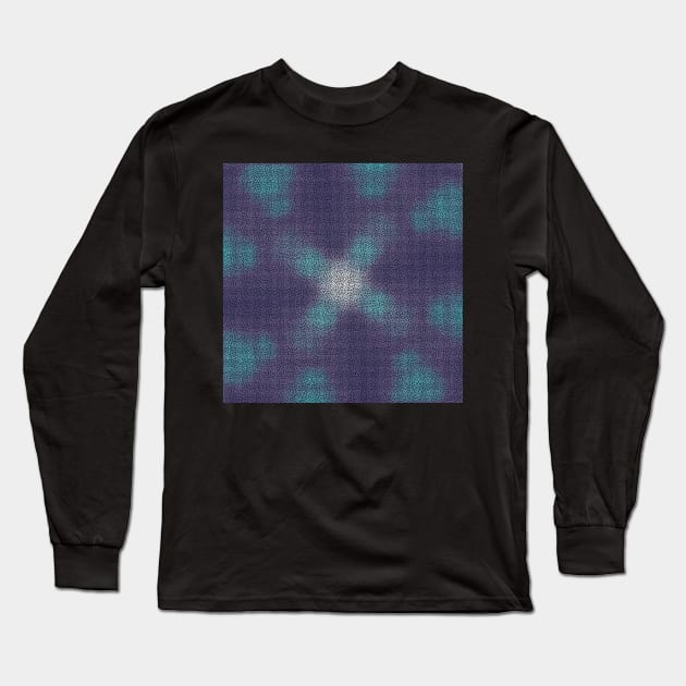 Dark Maze pattern Long Sleeve T-Shirt by ngmx